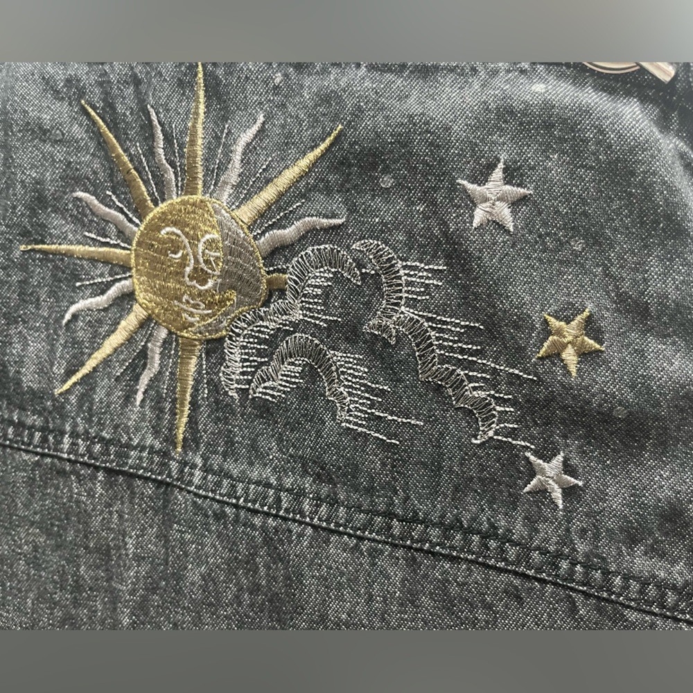 Quacker Factory Denim Overall Dress - Picture 5 of 13
